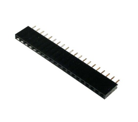 Kontaktų - lizdų juosta 20kont. 2.54mm tiesi RoHS