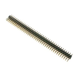 Kontaktų - kištukų juosta 2x40kont. 2.54mm tiesi RoHS
