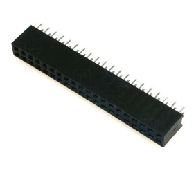 Kontaktų - lizdų juosta 2x20kont. 2.54mm tiesi RoHS