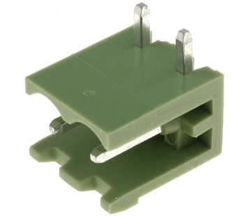 Kištukas lituojamas į plokštę 2k. 5.08mm kampinis