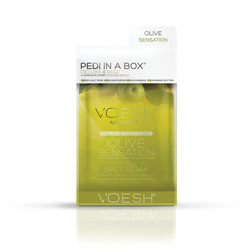 VOESH Pedi In A Box 4in1 Olive Sensation Procedūra kojoms, Rinkinys