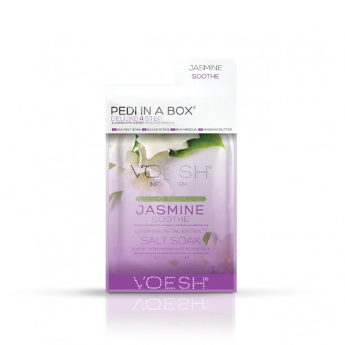 VOESH Deluxe Pedi In A Box 4 Step Jasmine Soothe Procedūra kojoms, Rinkinys