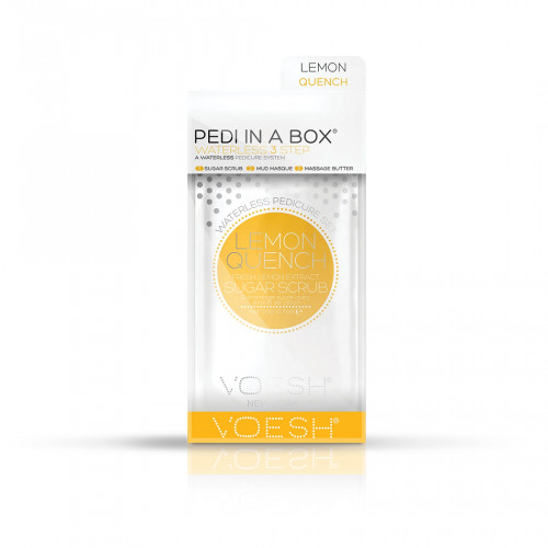 VOESH Waterless Pedi In A Box 3in1 Lemon Quench Procedūra kojoms, Rinkinys