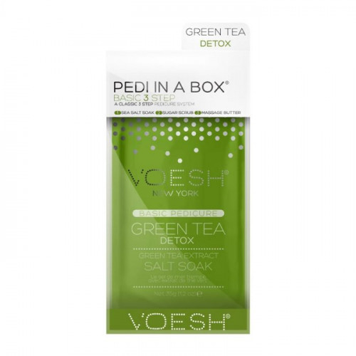 VOESH Basic Pedi In A Box 3in1 Green Tea Procedūra kojoms, Rinkinys