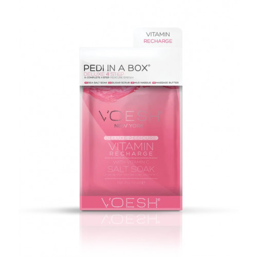 VOESH Pedi In A Box Deluxe 4in1 Vitamin Recharge Procedūra kojoms, Rinkinys