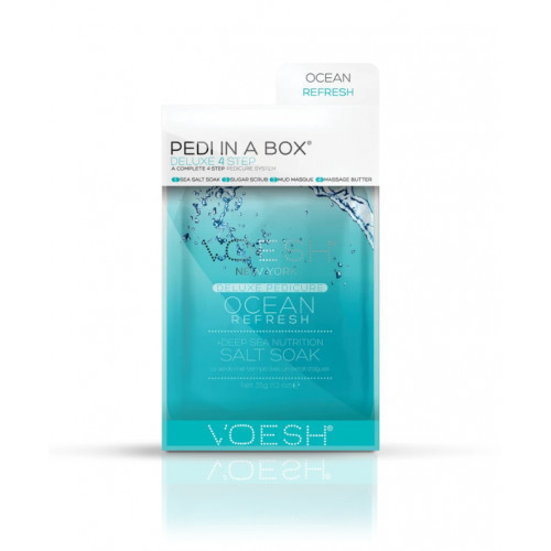 VOESH Pedi In A Box Deluxe 4in1 Ocean Refresh Procedūra kojoms, Rinkinys