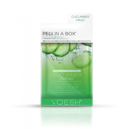 VOESH Pedi In A Box Deluxe 4in1 Cucumber Procedūra kojoms, Rinkinys