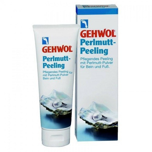 Gehwol Mother of Pearl Scrub Šveičiamasis kojų kremas su perlų perlamutru, 125ml