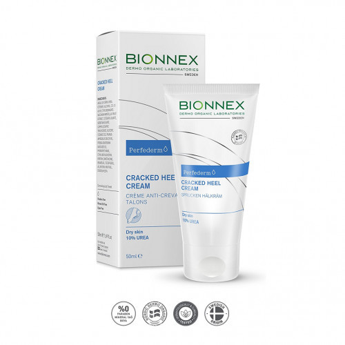 Bionnex Perfederm Cracked Heel Cream Drėkinamasis kremas skilinėjantiems kulnams, 50ml