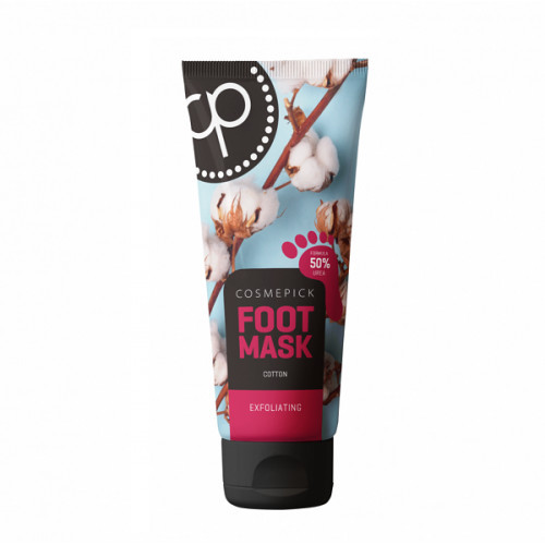 Cosmepick Exfoliating Foot Mask Cotton Šveičiamoji pėdų kaukė, 80ml