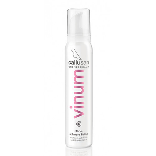 Callusan Vinum Cream Mousse Kreminės putos pavargusioms ir sunkioms kojoms, 125ml