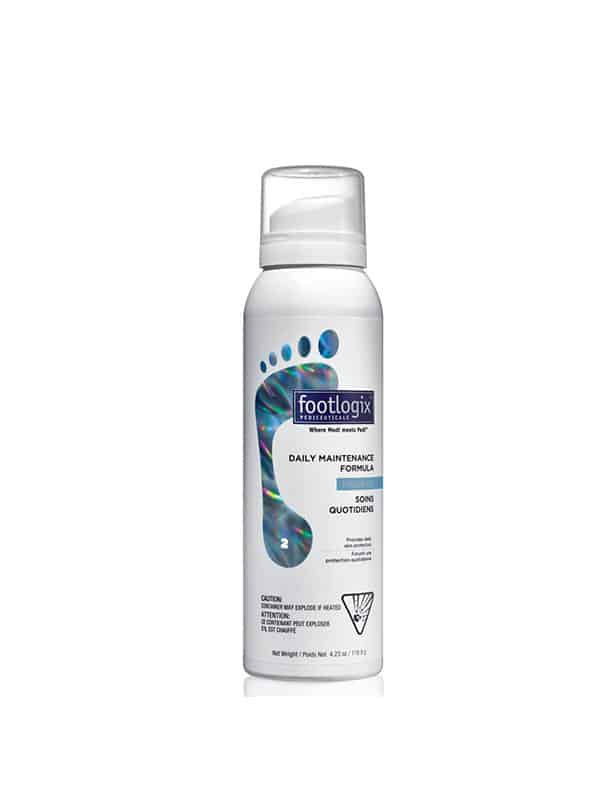 FOOTLOGIX PUTOS KASDIENINEI PĖDŲ PRIEŽIŪRAI – DAILY MAITENANCE FORMULA 125 ml.