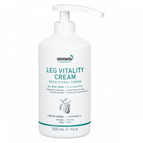 Gehwol Fusskraft Leg Vitality Pavargusių kojų ir pėdų kremas, 500ml
