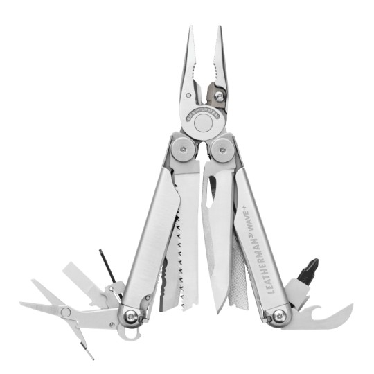 DAUGIAFUNKCINIS ĮRANKIS LEATHERMAN WAVE+sidabrinis