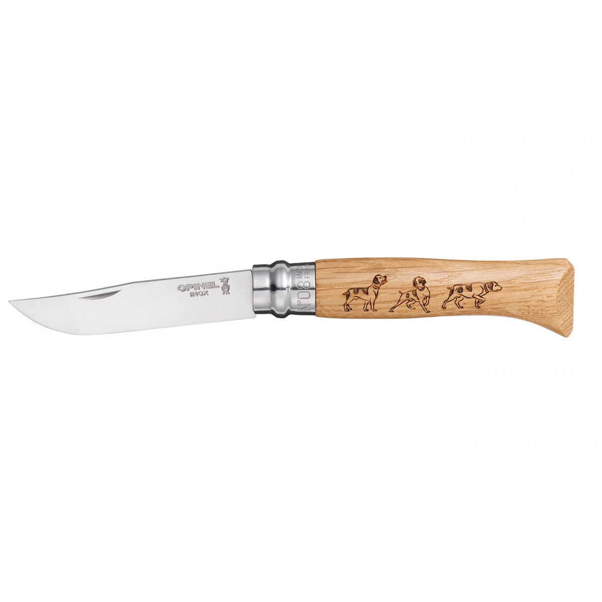 KNIFE OPINEL STAINLESS STEEL NR 8 ANIMAL (DOG)