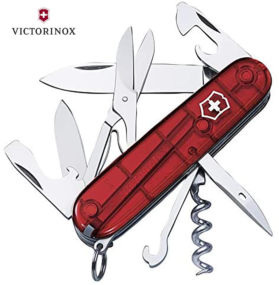 Šveicarijos kariuomenės peilis VICTORINOX CLIMBER Translucent .