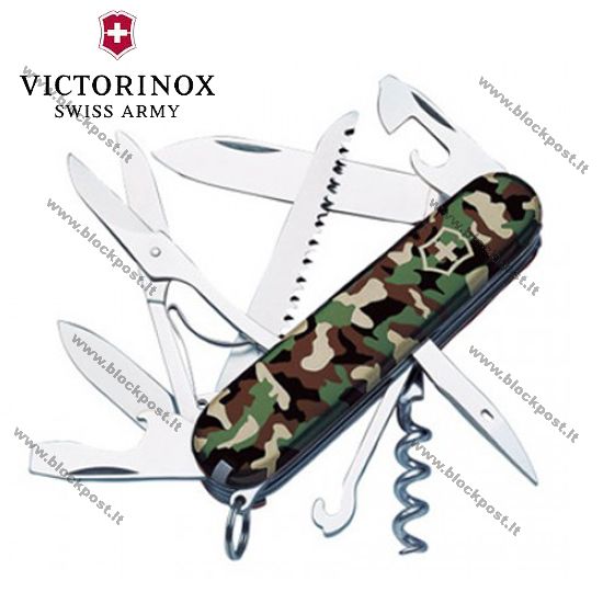 Peilis Victorinox Huntsman Woodland camo .