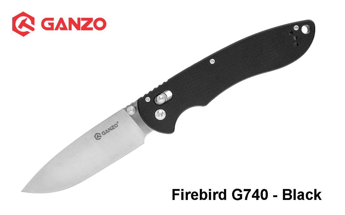 Ganzo Firebird sulankstomas peilis G740BK Juodas TLT išsiuntimas 2-4 d.