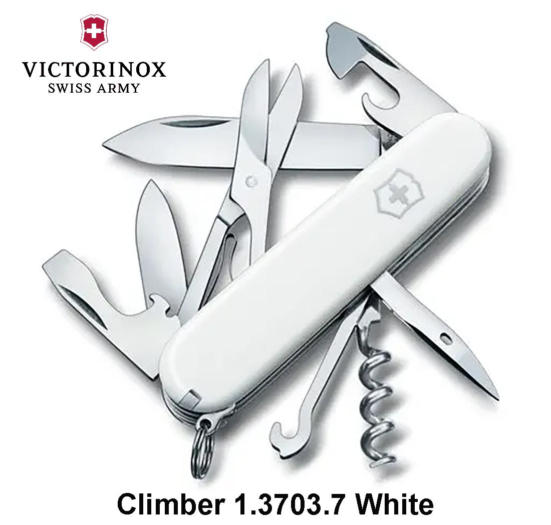 Šveicarijos kariuomenės peilis VICTORINOX CLIMBER Baltas .