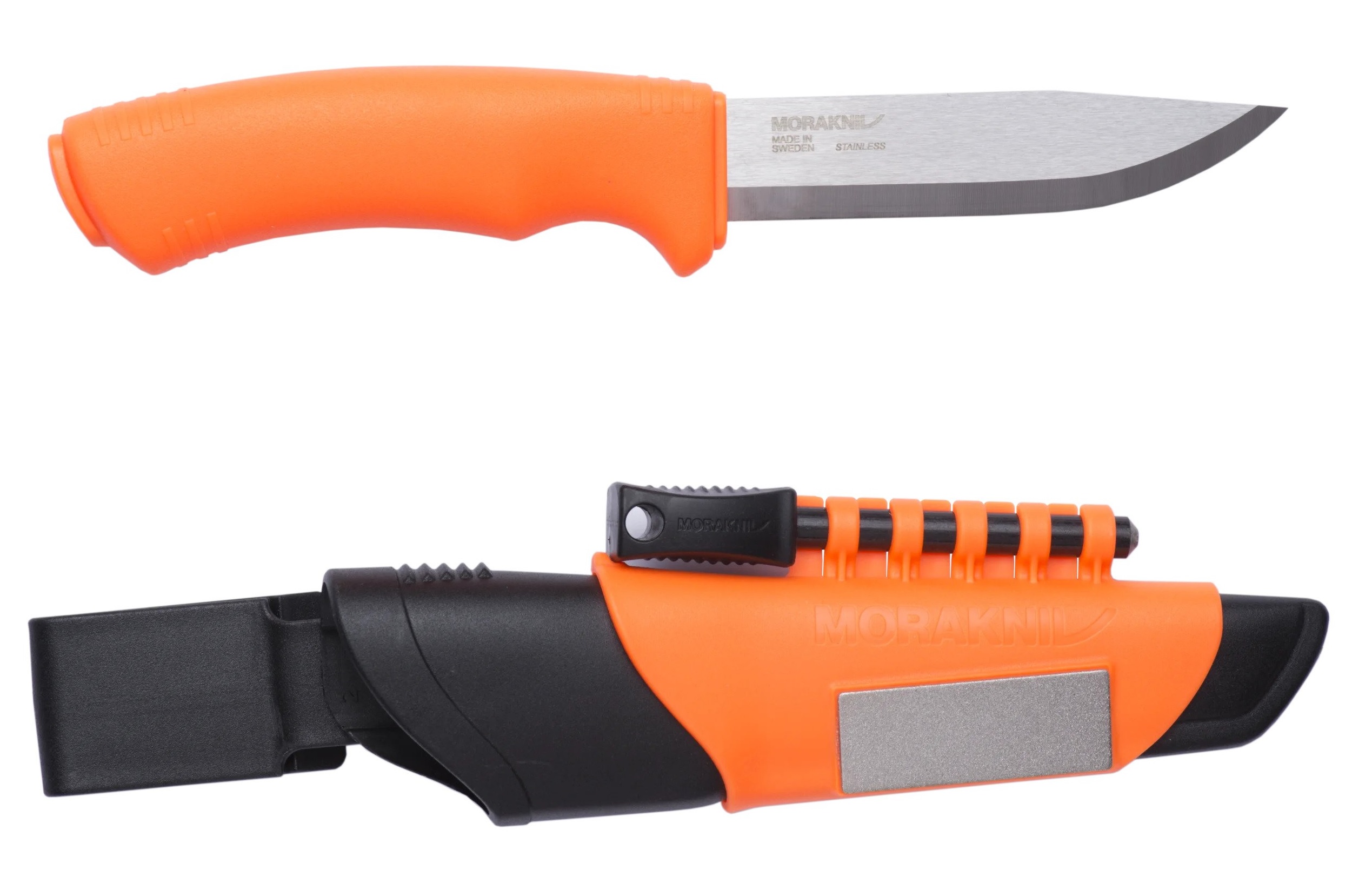 Peilis rinkinys Bushcraft Survival Orange .