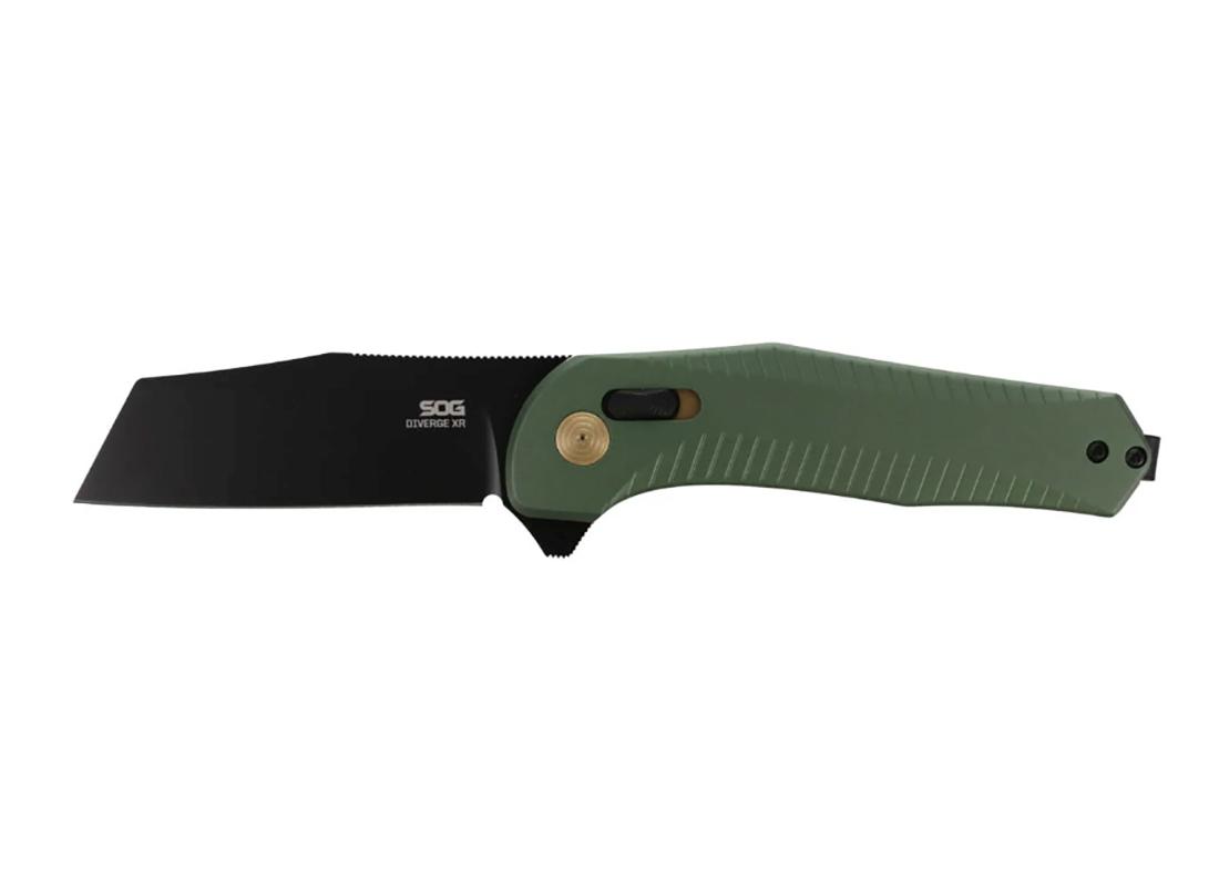 Sulankstomas peilis SOG Diverge XR Forest Green + Black BLT išsiuntimas 1-3 d.