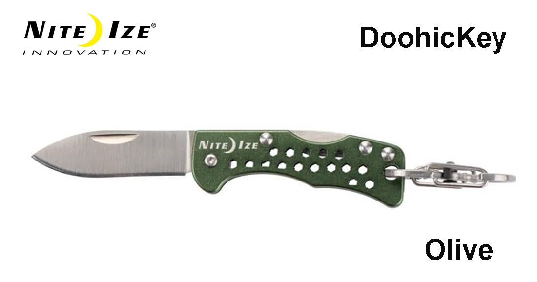 Raktų pakabukas peilis Nite Ize DoohicKey KeyK Olive MLP išsiuntimas 9 d.
