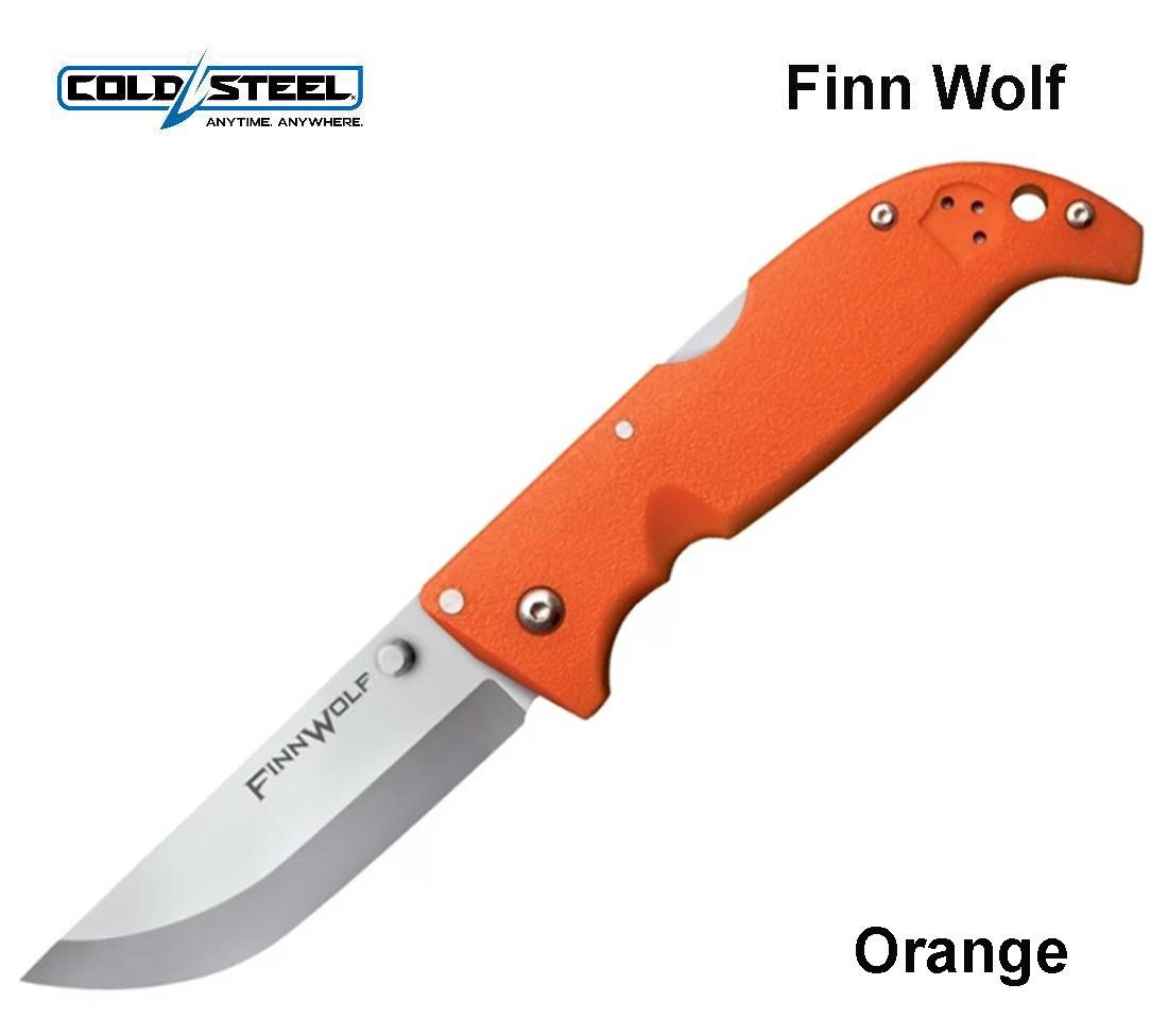 Cold Steel Finn Wolf Orange AUS8A sulankstomas peilis MLP išsiuntimas 9 d.