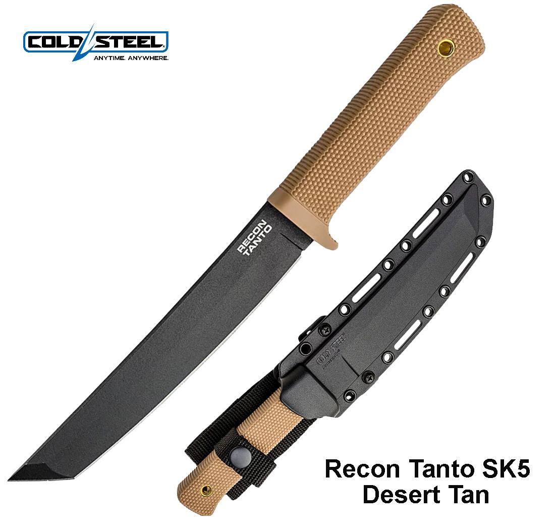 Taktinis Peilis Cold Steel Recon Tanto SK5 Desert Tan MLP išsiuntimas 9 d.