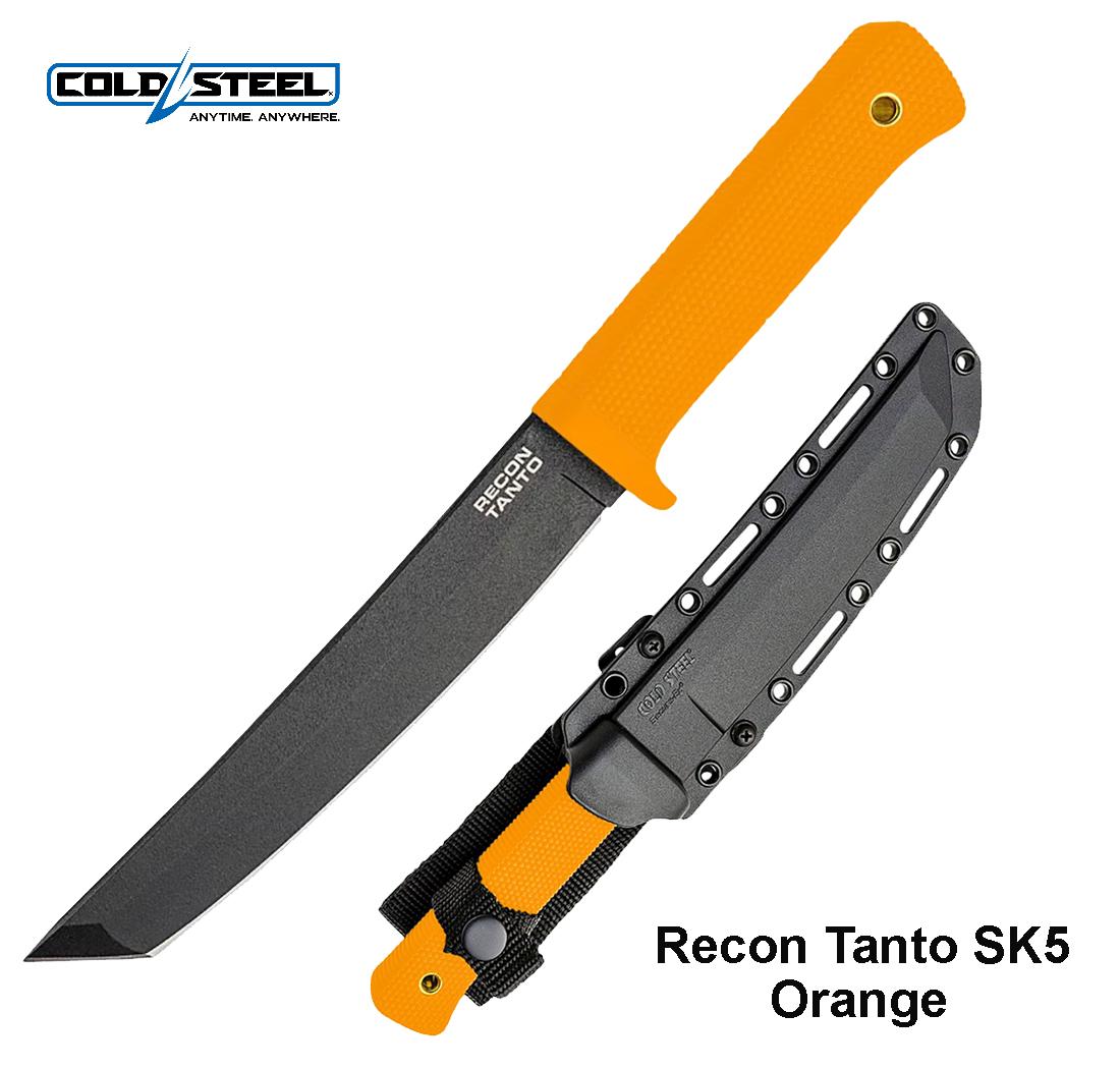 Taktinis Peilis Cold Steel Recon Tanto SK5 Orange MLP išsiuntimas 9 d.