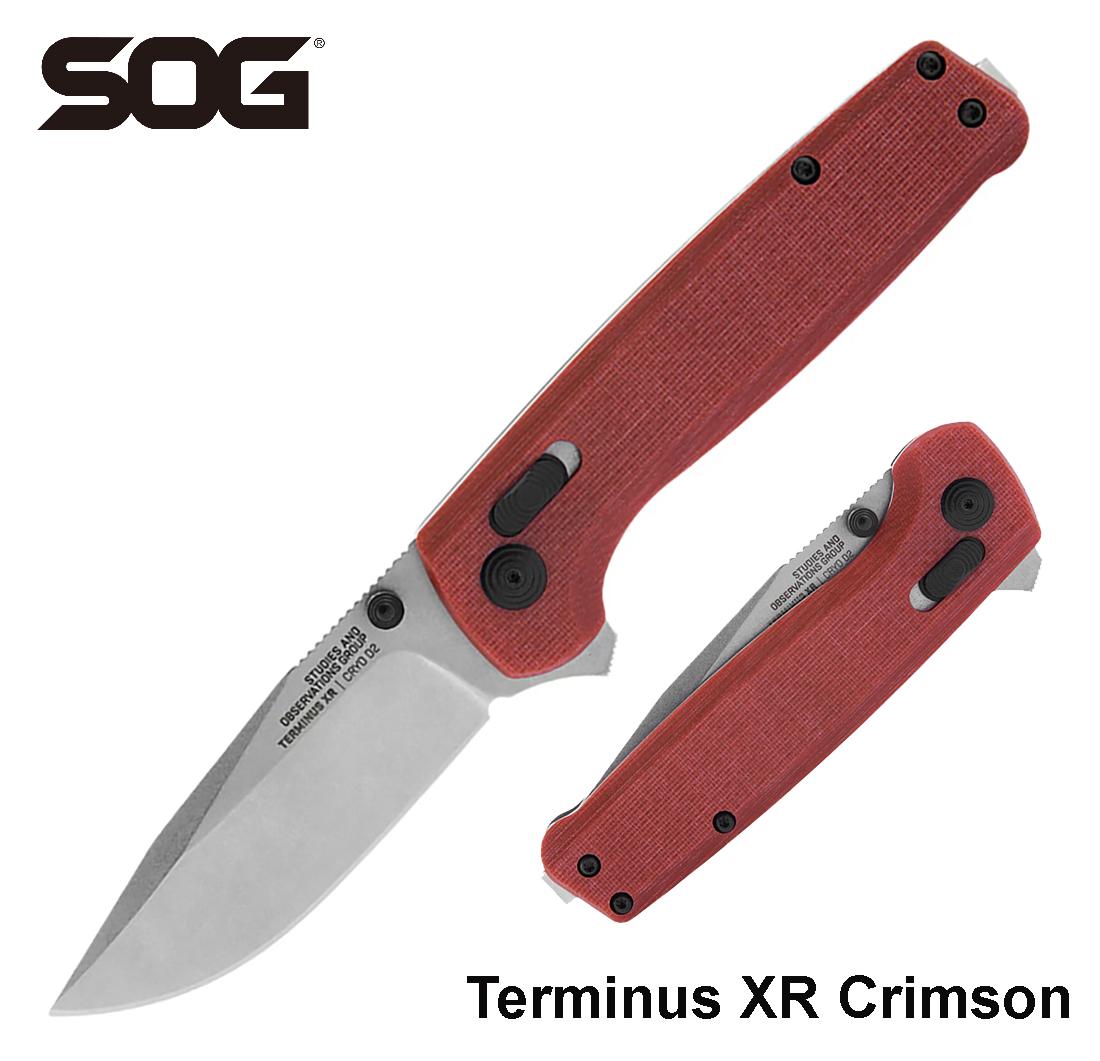 SOG Terminus XR G10 sulankstomas peilis Crimson MLP išsiuntimas 9 d.