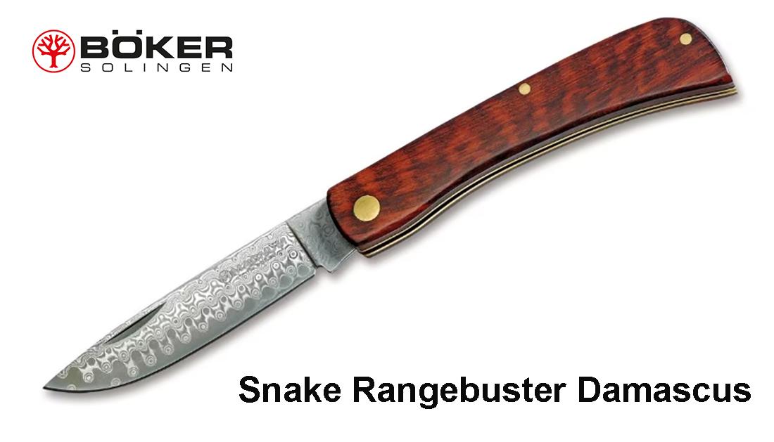 Peilis Böker Magnum Snake Rangebuster Damascus MLP išsiuntimas 9 d.