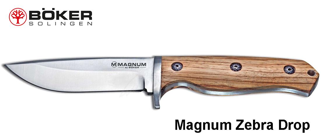 Medžioklinis peilis Böker Magnum Zebra Drop .