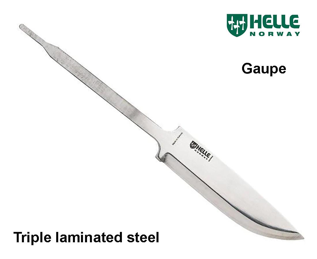 Helle Gaupe ašmenys iš trijų sluoksnių plieno laminato MLP išsiuntimas 9 d.