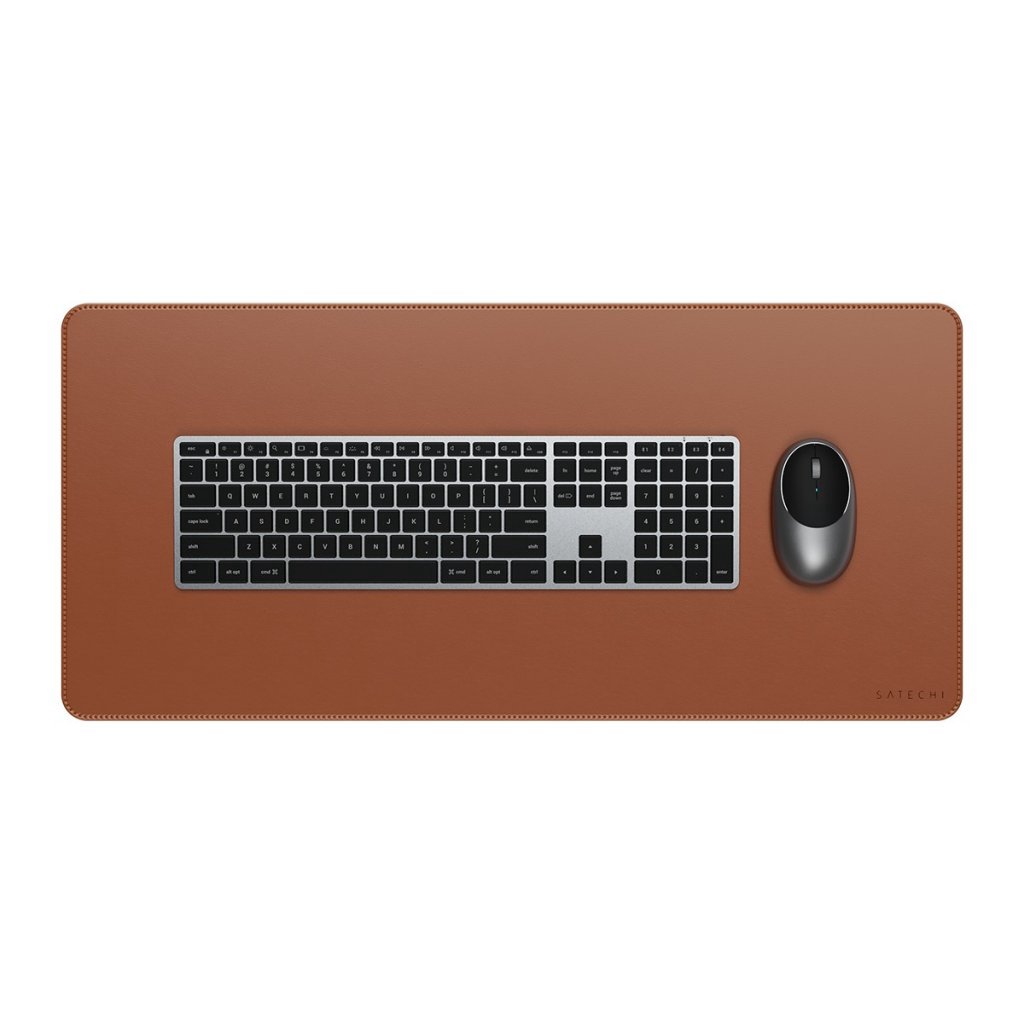 Pelės kilimėlis SATECHI Vegan-Leather Premium Desk Mat,brown