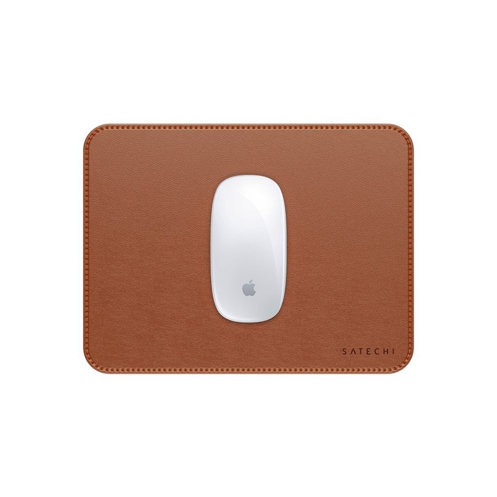 Pelės kilimėlis SATECHI Vegan-Leather Premium,brown