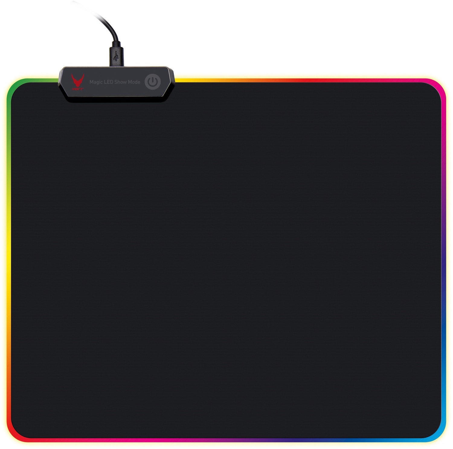 Omega mousepad Varr Pro LED, black (44888)