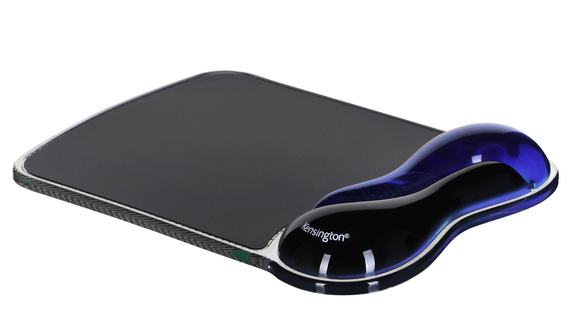 Kensington Duo Gel Mouse Pad with Integrated Wrist Support - Blue/Smoke