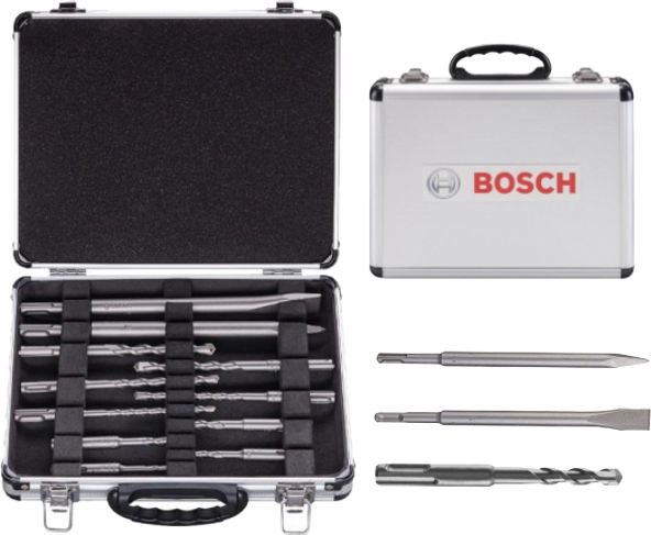 Drill Bosch Set of drills + SDS+ chisels in 11piece case (2.608.578.765)