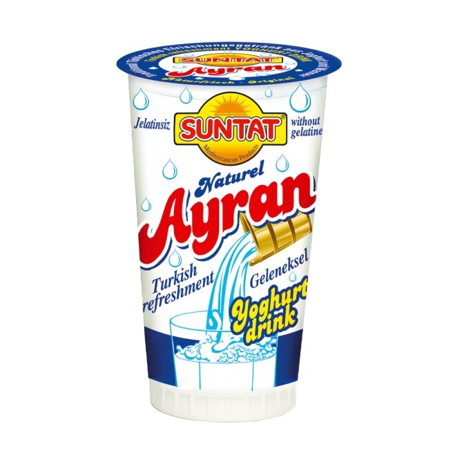 Jogurtinis gaivusis gėrimas SUNTAT AYRAN, 250 ml