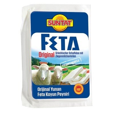 Avies pieno sūris "Feta" 45% SUNTAT, 200 g