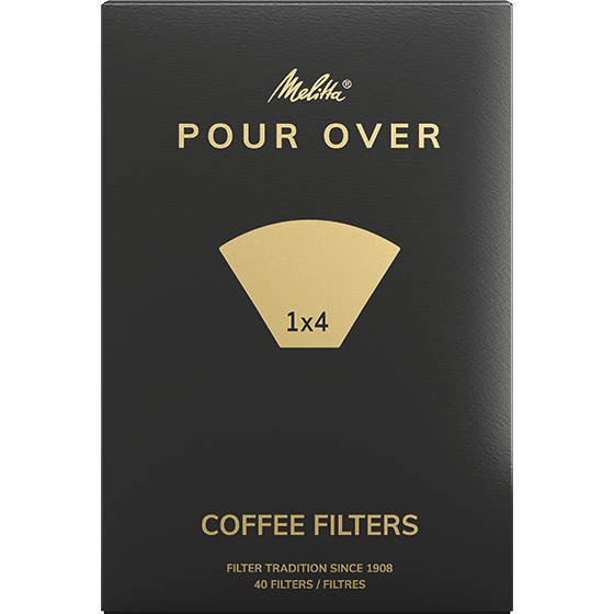 MELITTA POUR OVER kavos filtrai 1X4/40, balta