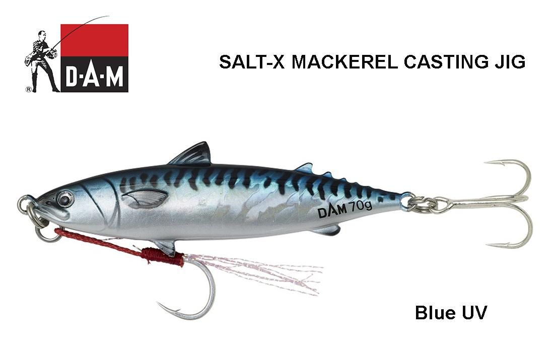 DAM Salt-X Mackerel Casting Jig pilkeris Blue UV 50 g