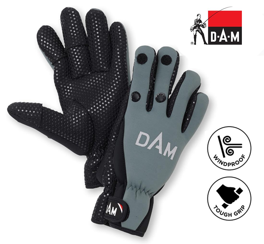 Neopreninės pirštinės DAM Neoprene Fighter juodos/pilkos M