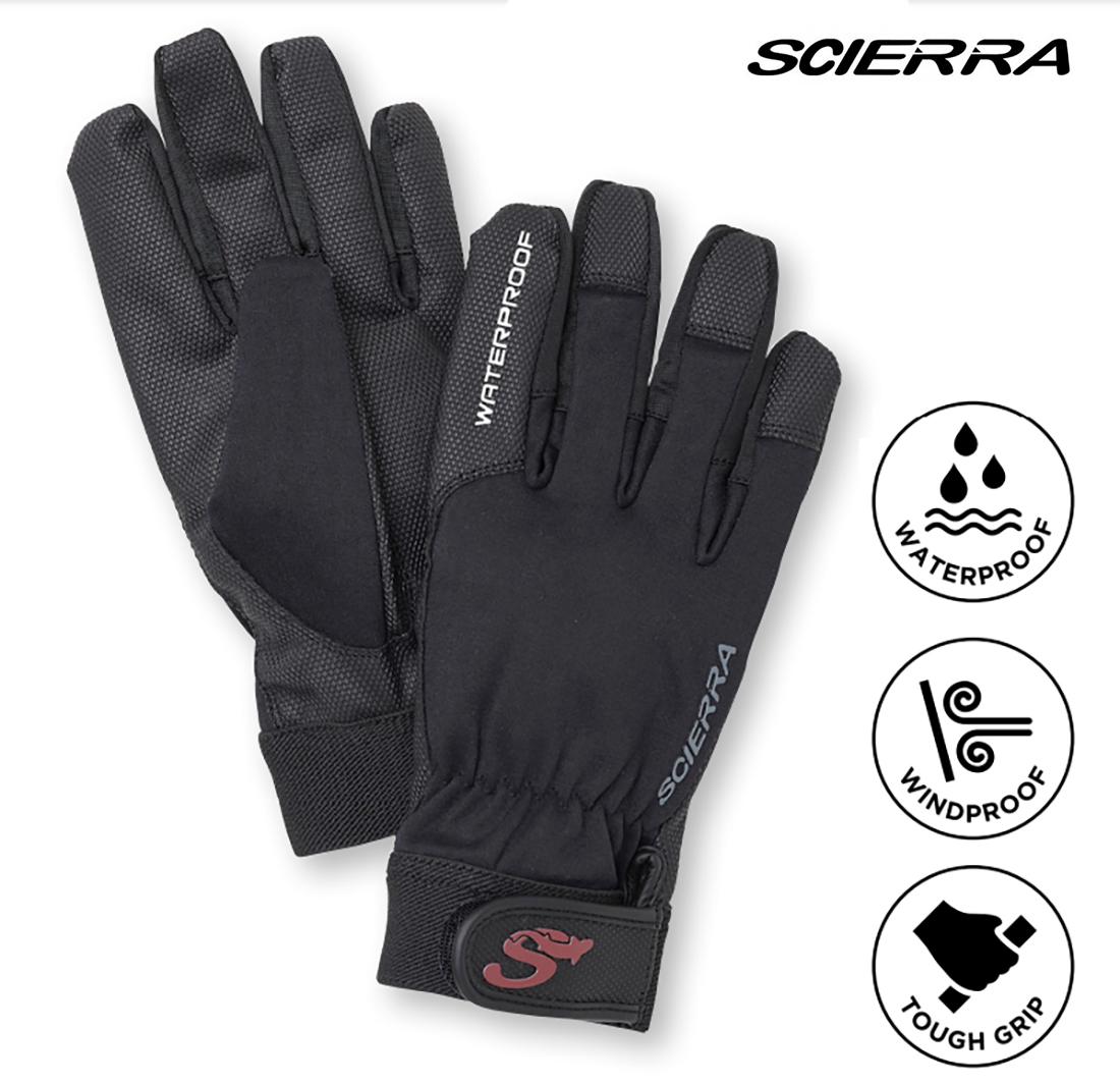 Neperšlampamos pirštinės Scierra Waterproof Fishing Glove Black M