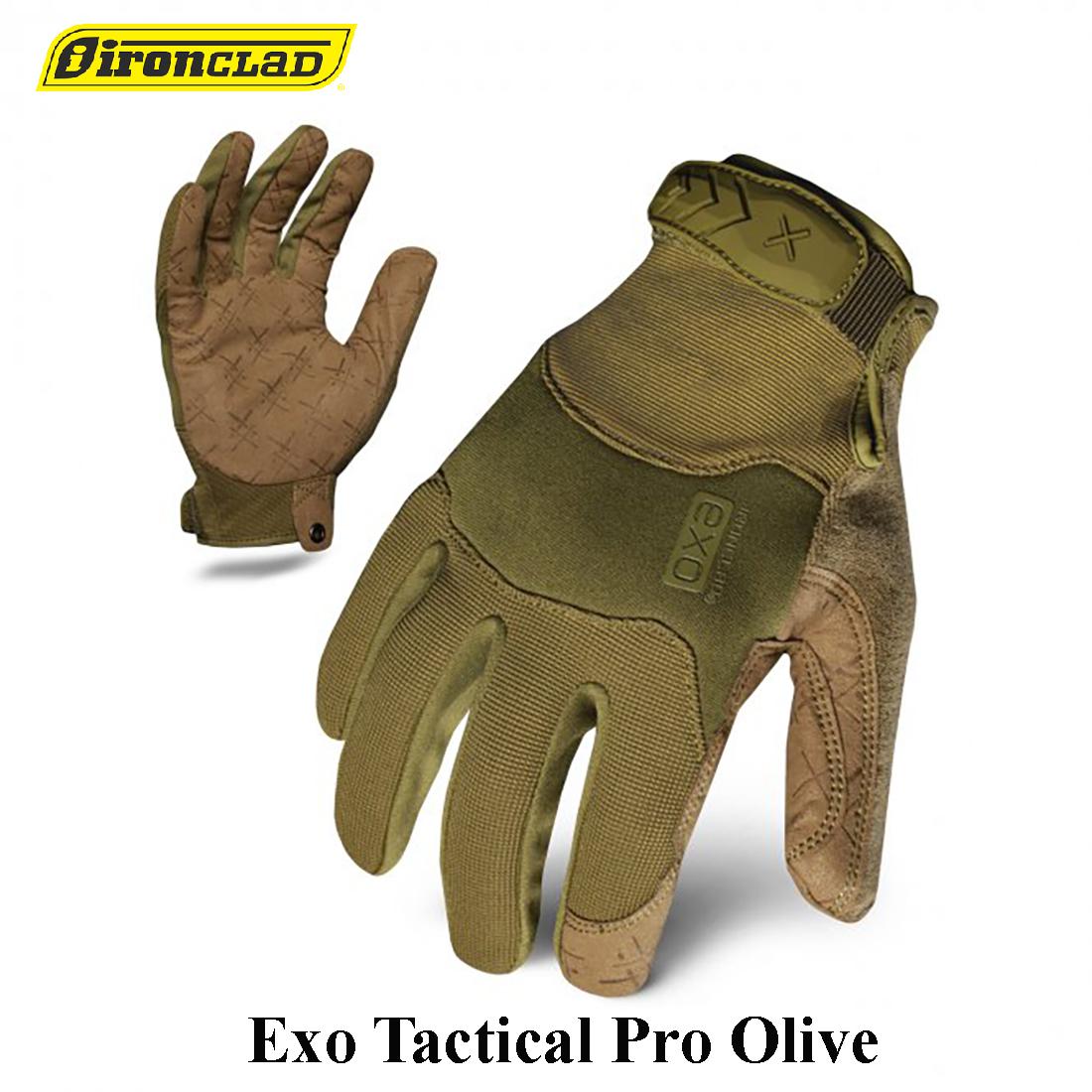 Taktinės Pirštinės Ironclad Exo Tactical Pro žalia S