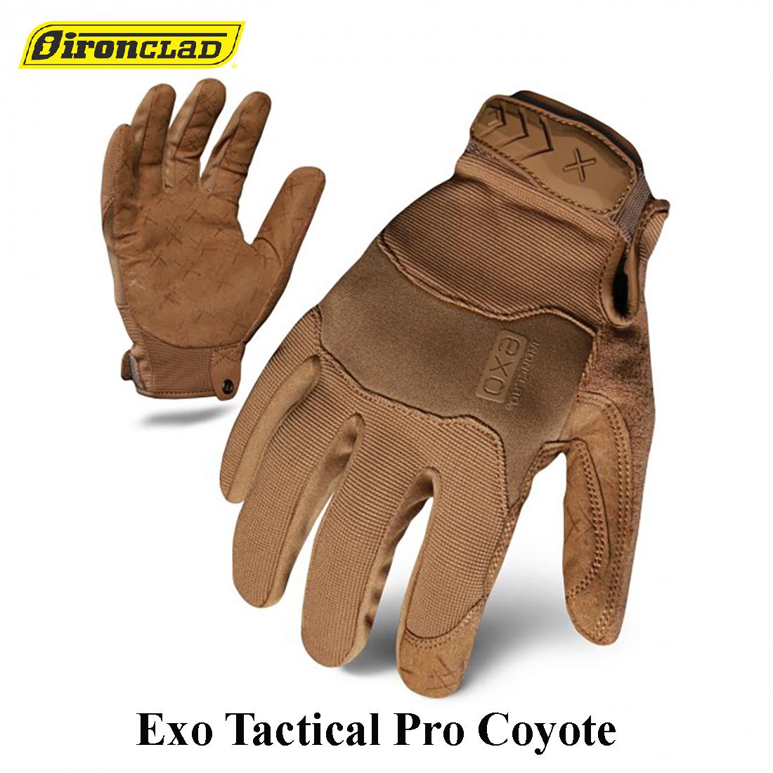 Taktinės Pirštinės Ironclad Exo Tactical Pro Coyote S