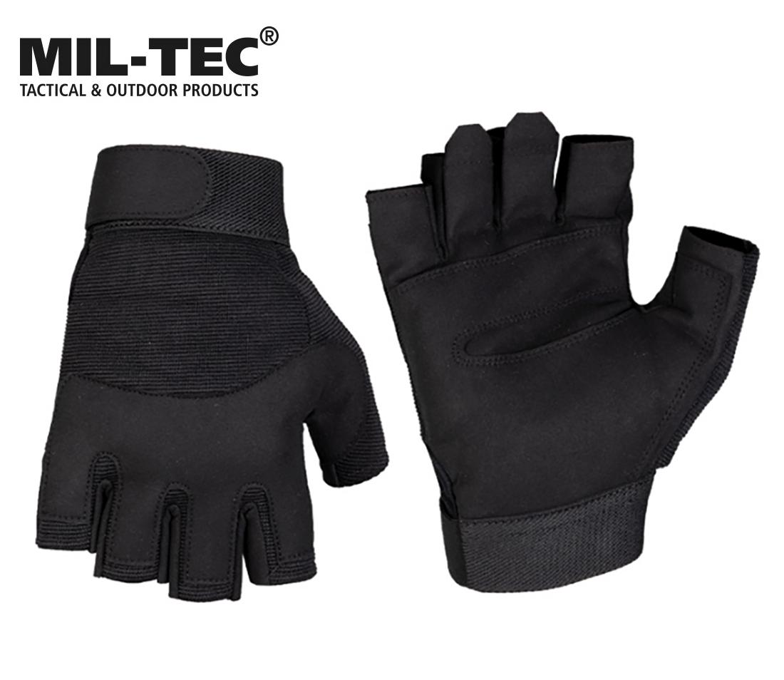 Pirštinės Mil-tec Army Fingerless juodos S