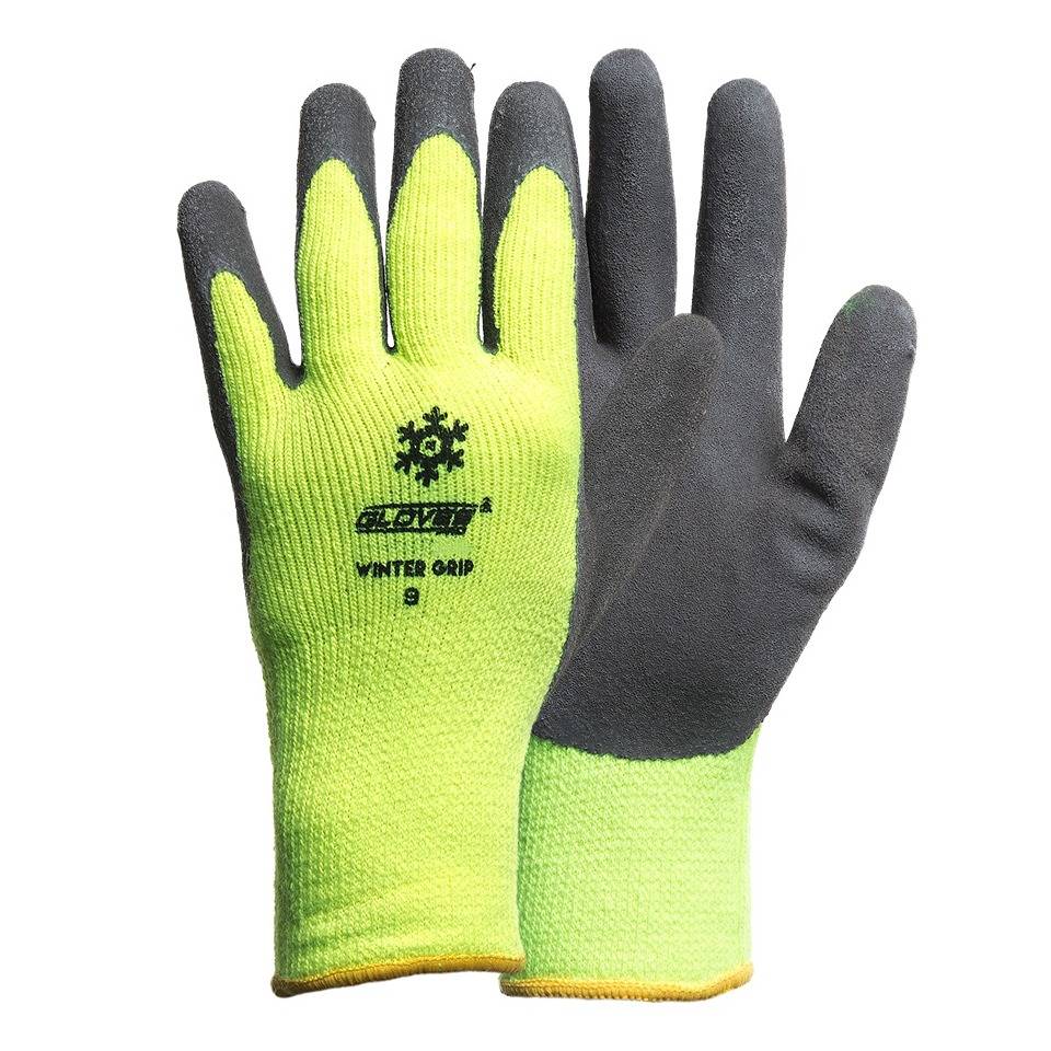 Šiltos darbo pirštinės aplietos lateksu WINTER GRIP Gloves PRO