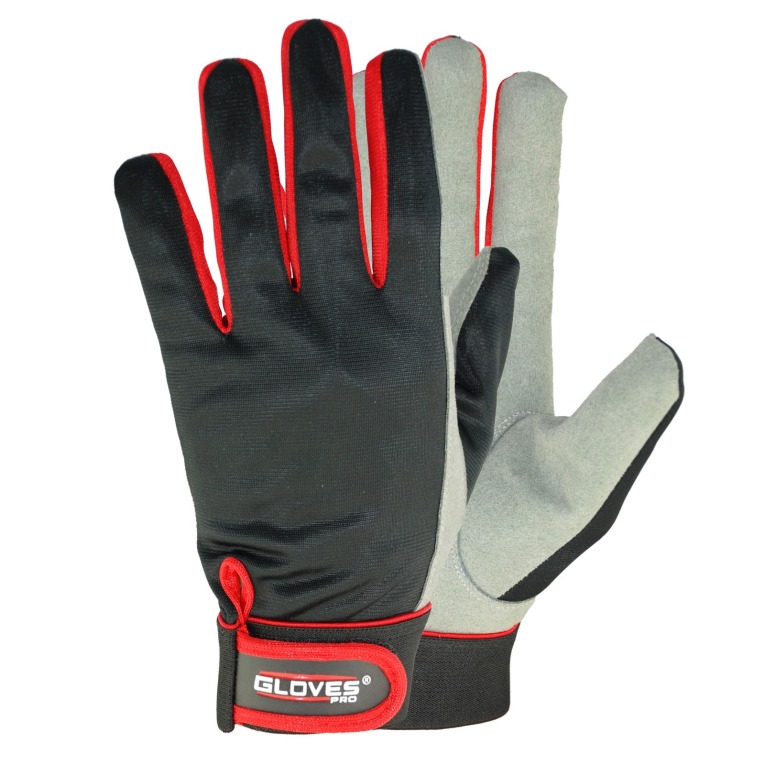 Darbo pirštinės su Amara ir velcro užsegimu DEX 7,  Gloves PRO