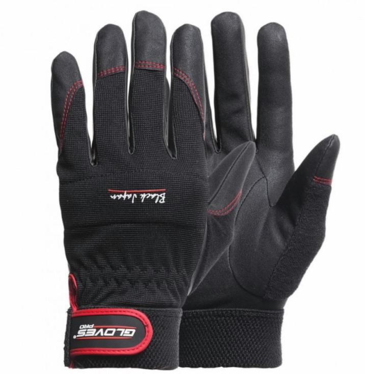 Montažinės darbo pirštinės Gloves Pro Black Japan